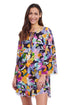 Gottex Profile By Gottex Holi V-Neck Mesh Flounce Tunic